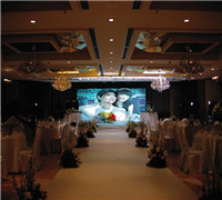 婚礼现场使用LED显示屏